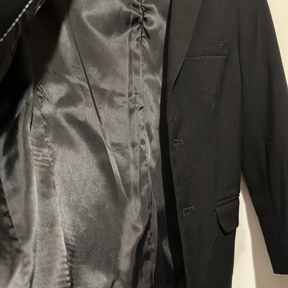 Chaps boys formal Black blazer jacket, 10 REG, two button, two flap pockets - Picture 7 of 7